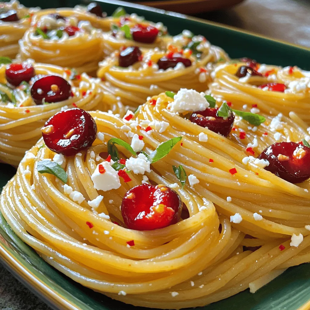 Sommerliche Kirschen-Spaghetti Frisch und Lecker Genießen