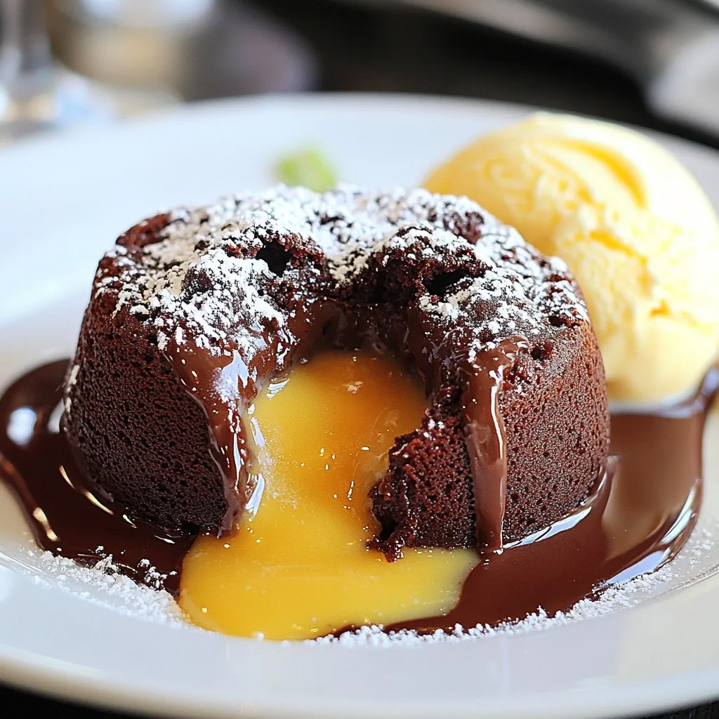 Flourless Chocolate Lava Cake Köstlicher Genuss