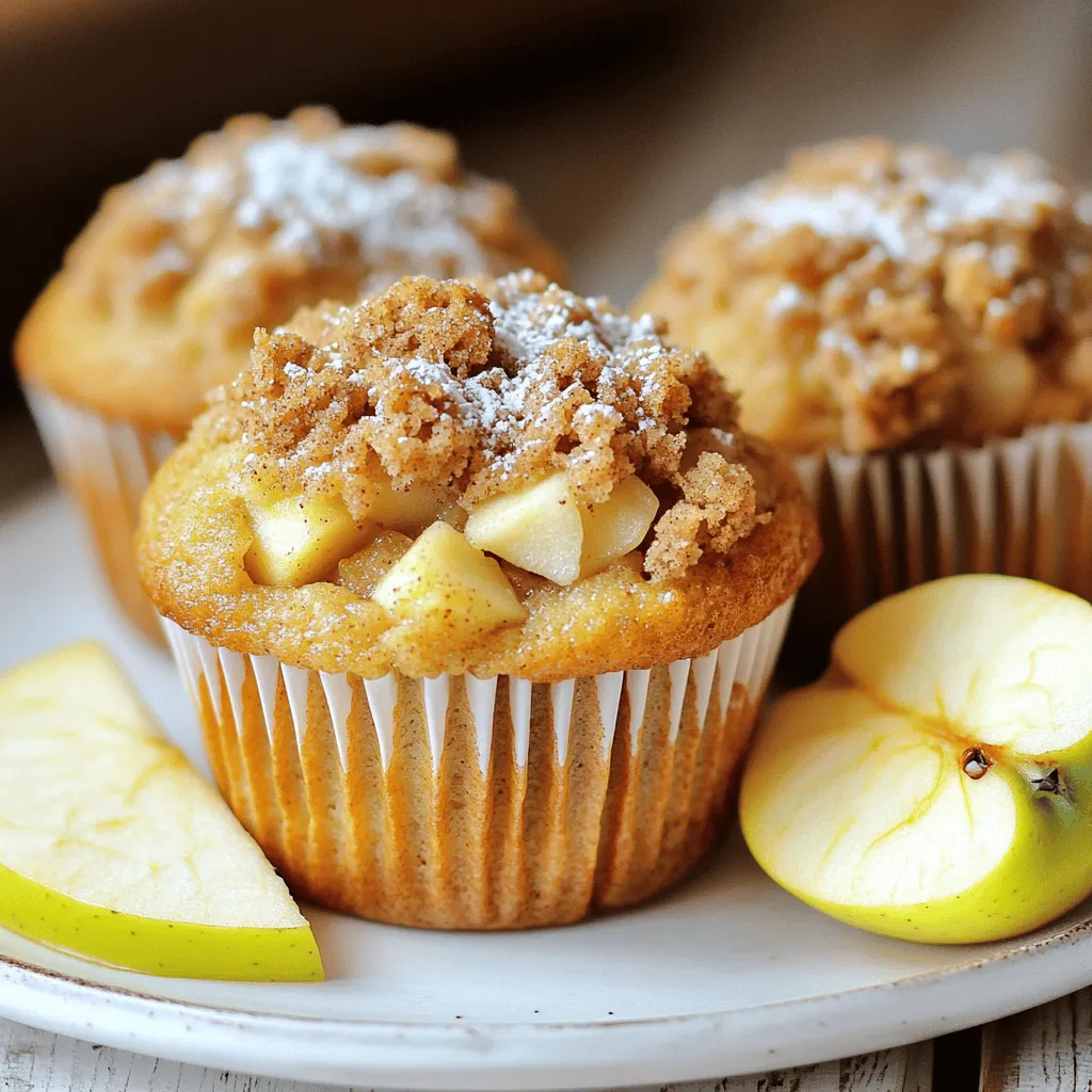 Apfel-Crumble-Muffins saftig und lecker genießen
