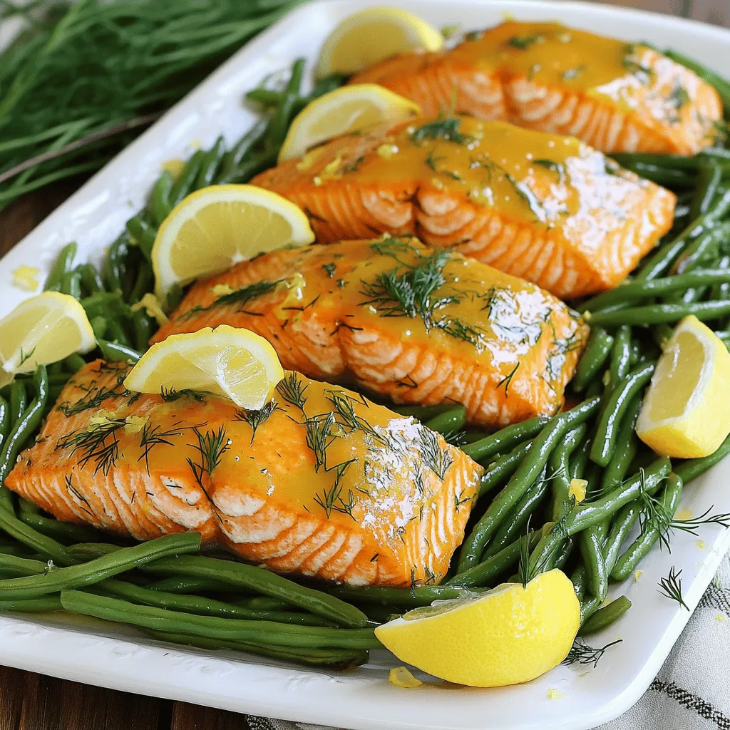 Sheet-Pan Lemon Dill Salmon &#038; Beans Gesunde Mahlzeit