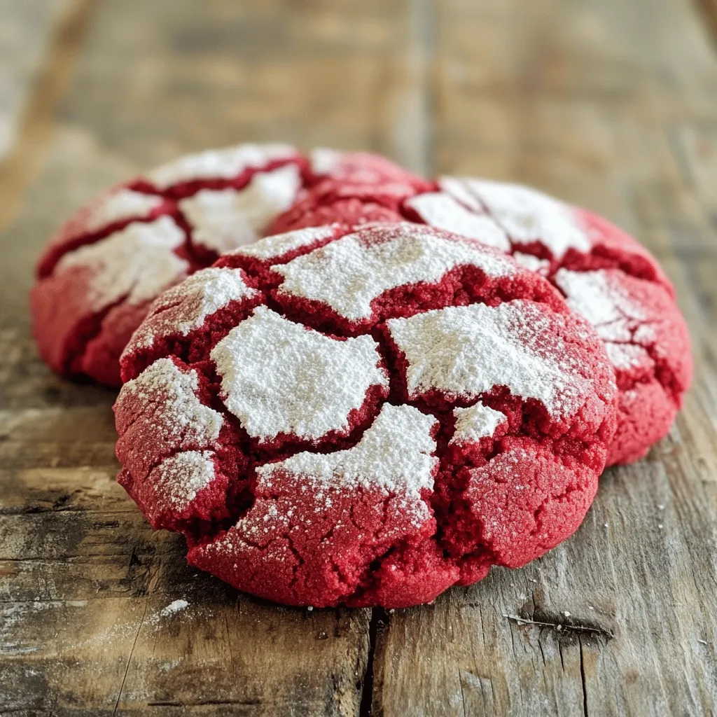 Red Velvet Crinkle Cookies Einfach und Lecker Rezept