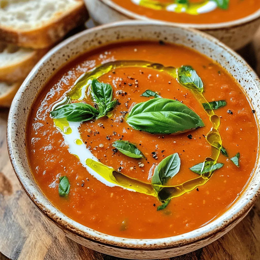 Slow Cooker Tomato Basil Soup Einfach und Köstlich