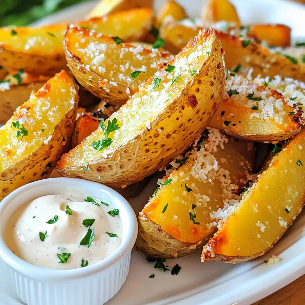 Parmesan Potato Wedges Air Fryer Knuspriger Genuss