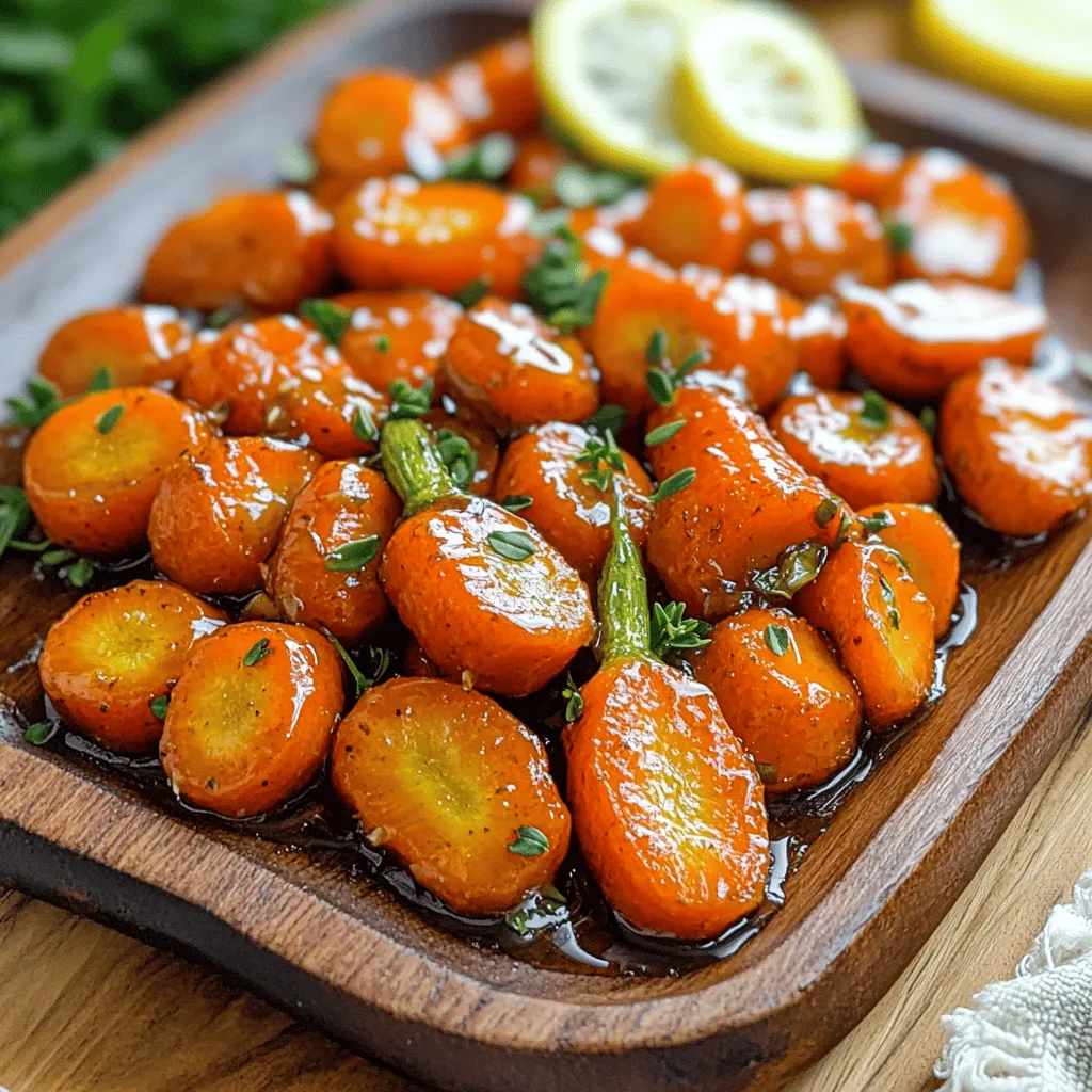 Honey Garlic Roasted Carrots Einfach und Lecker Rezept