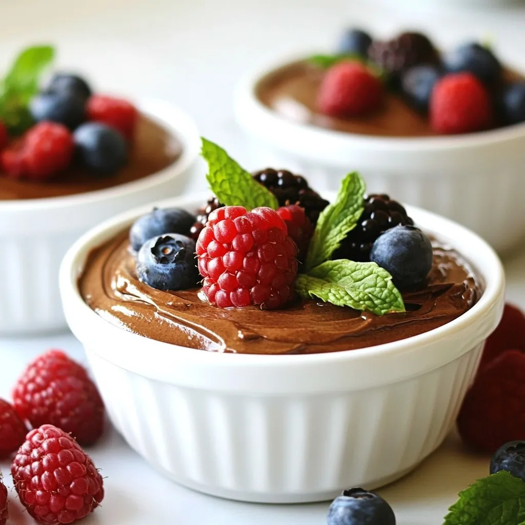 Avocado Chocolate Mousse Cremig und Lecker Genießen