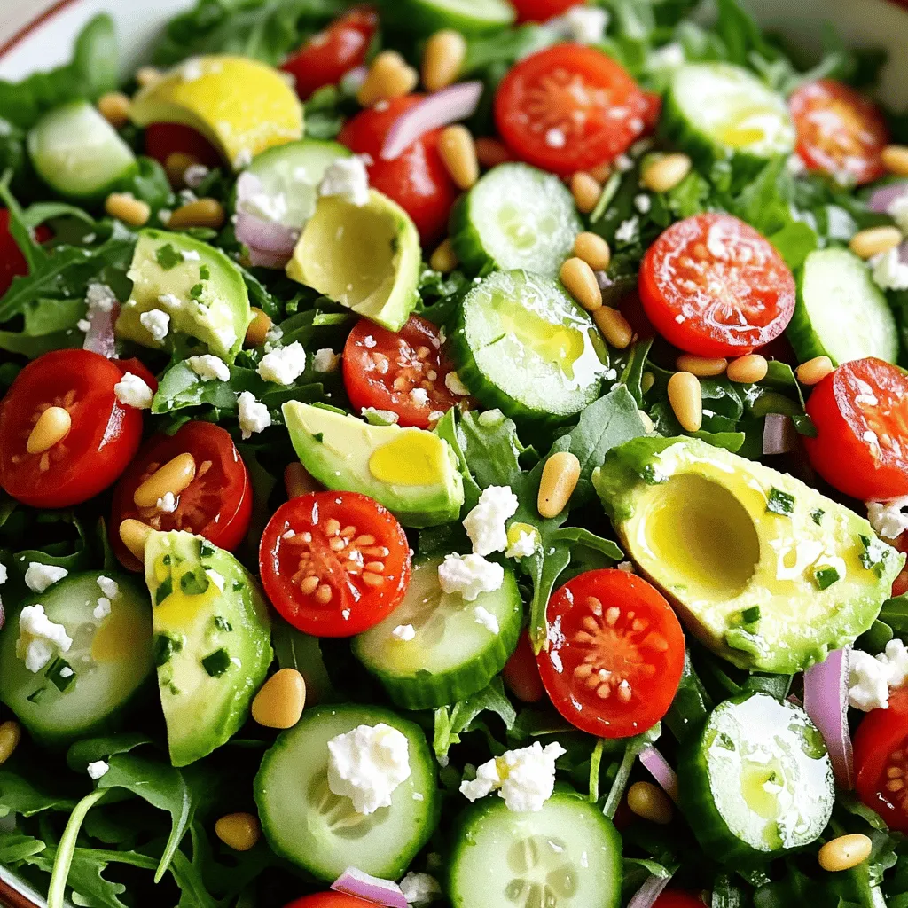 Frischer Green Salad Nahrhafte und einfache Variante