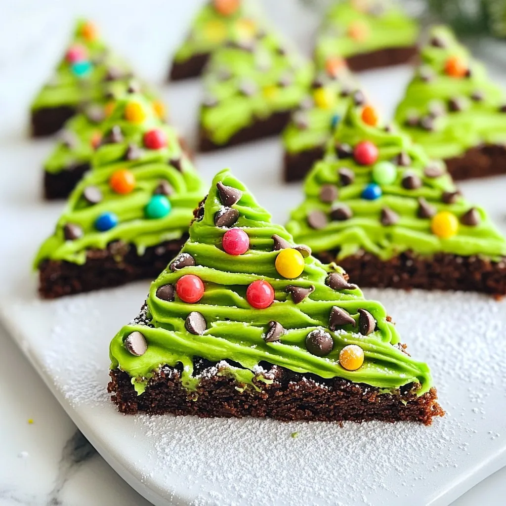Weihnachtsbaum Brownies Festlich und Lecker Genießen