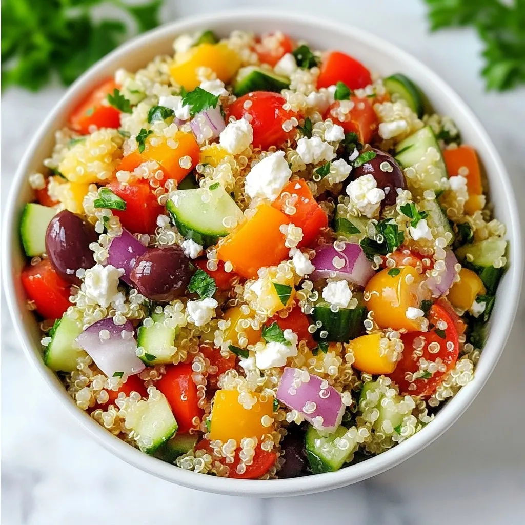 Mediterranean Quinoa Salad Frisch und Nahrhaft