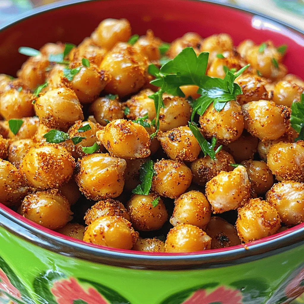 Knusprige Kichererbsen Vegan Einfacher Snackspaß