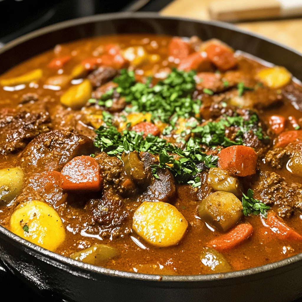 Authentisches deutsches Gulasch herzhaft und lecker