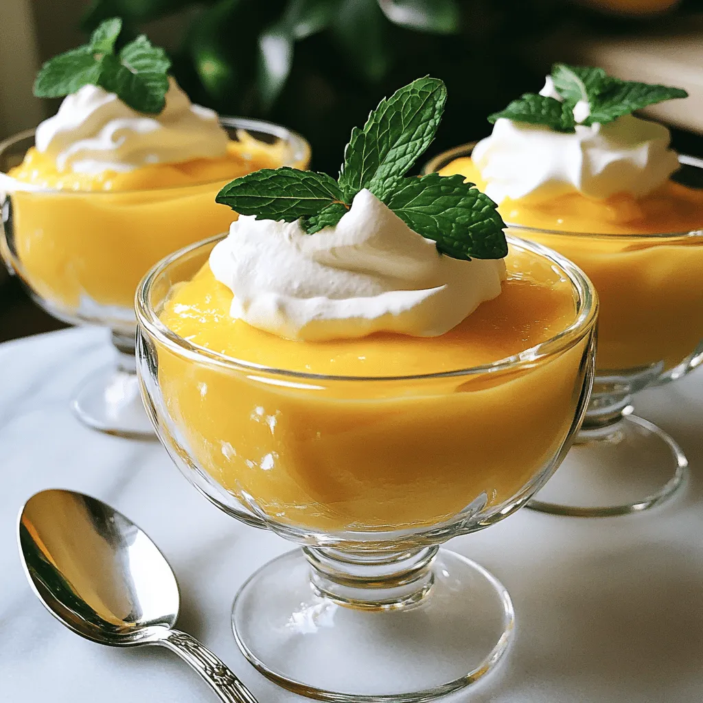 Cremige Mangomousse Einfache und leckere Nachspeise