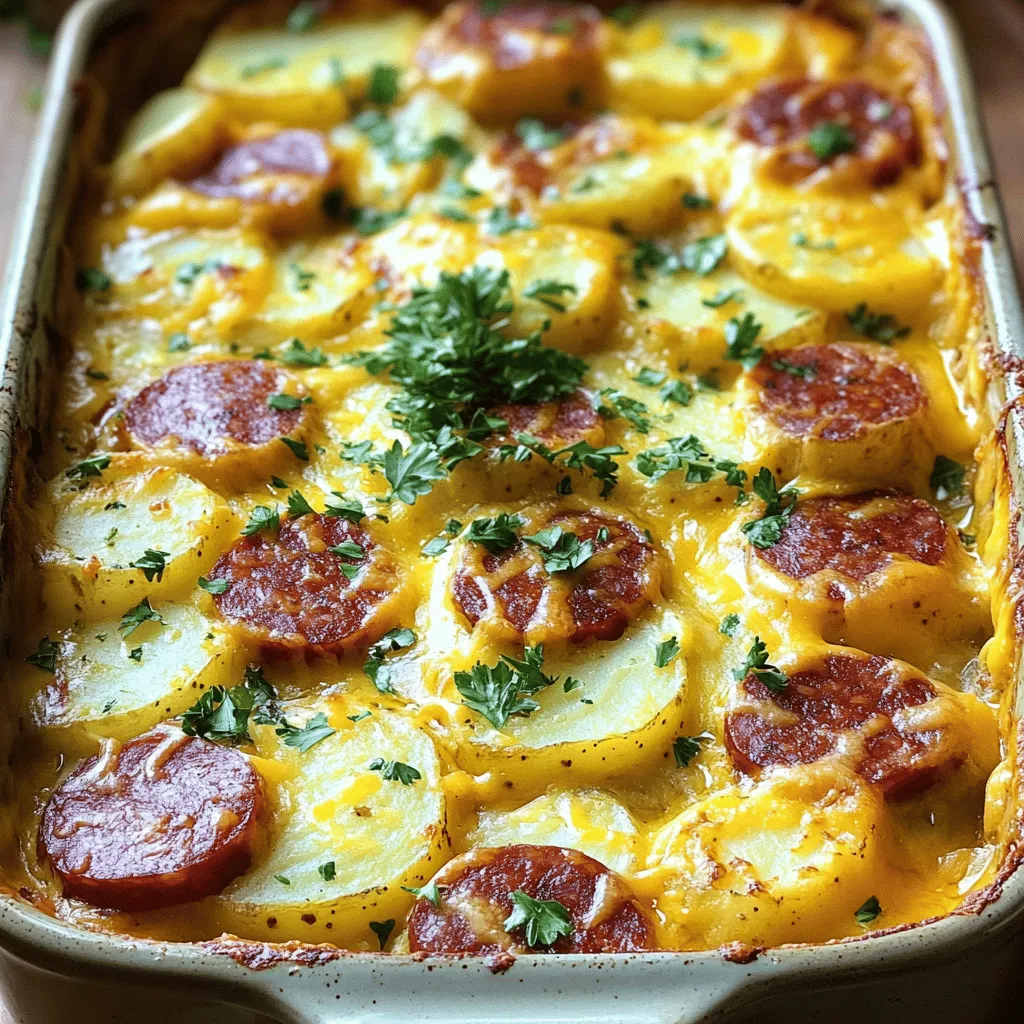 Smoky Kielbasa &#038; Cheesy Potato Casserole Leckerer Genuss