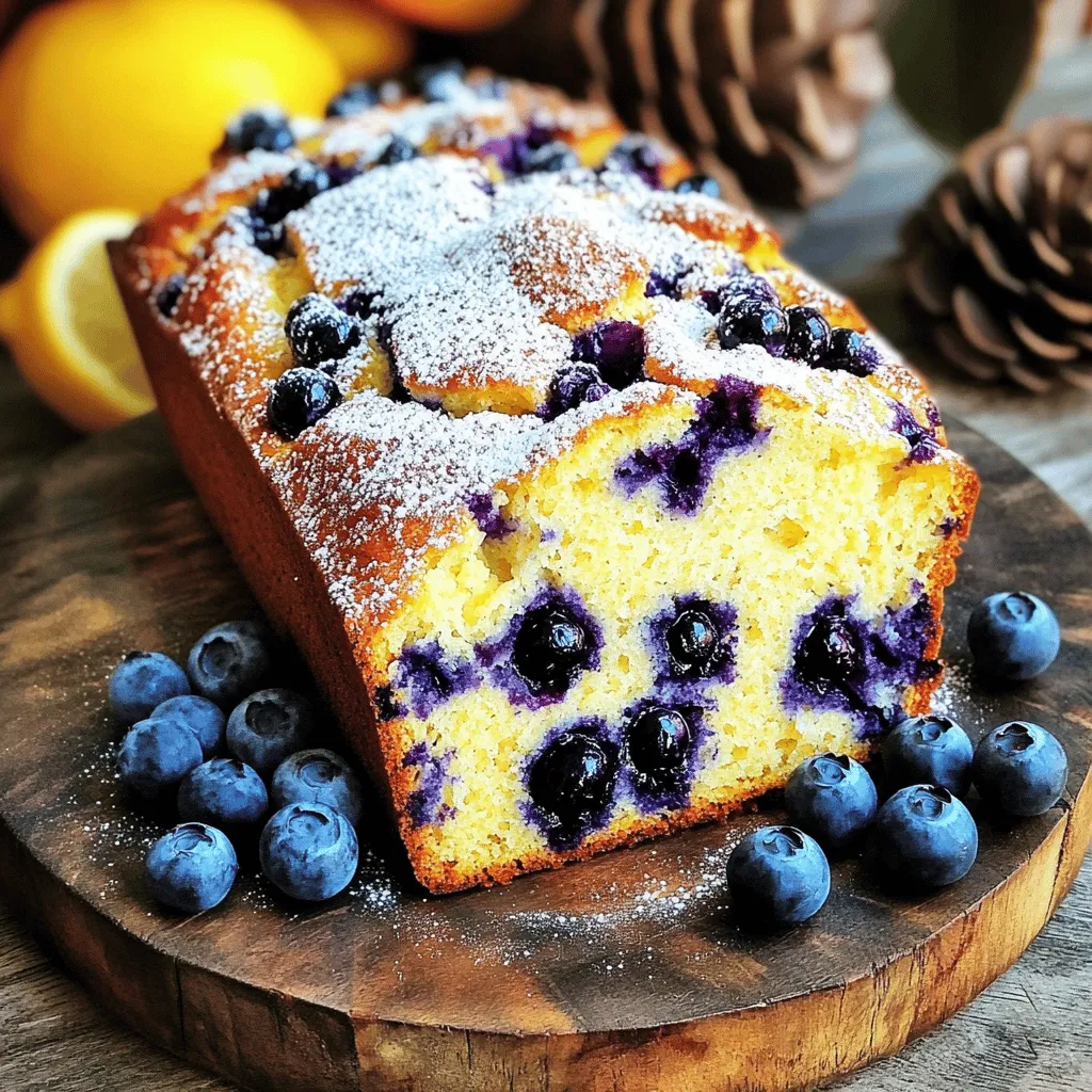 Blaubeer Zitronen Joghurtbrot Einfaches Rezept genießen