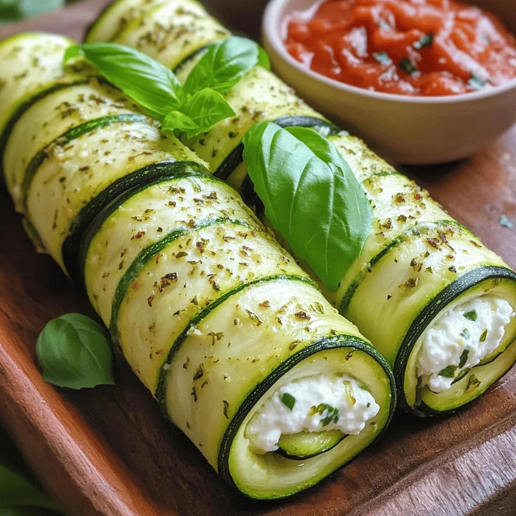 Zucchini Rolls leicht selbst gemacht und lecker