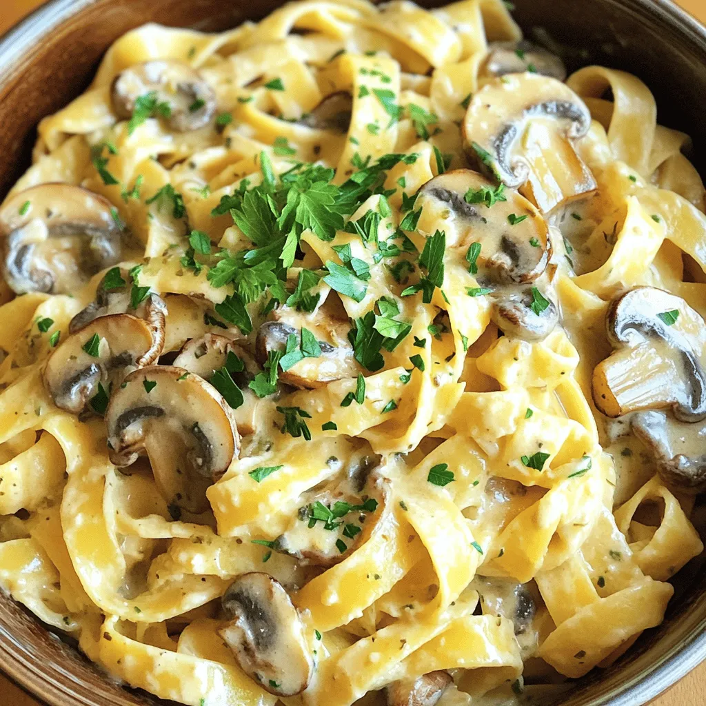 One-Pot Creamy Mushroom Pasta Schnelle Genussoase