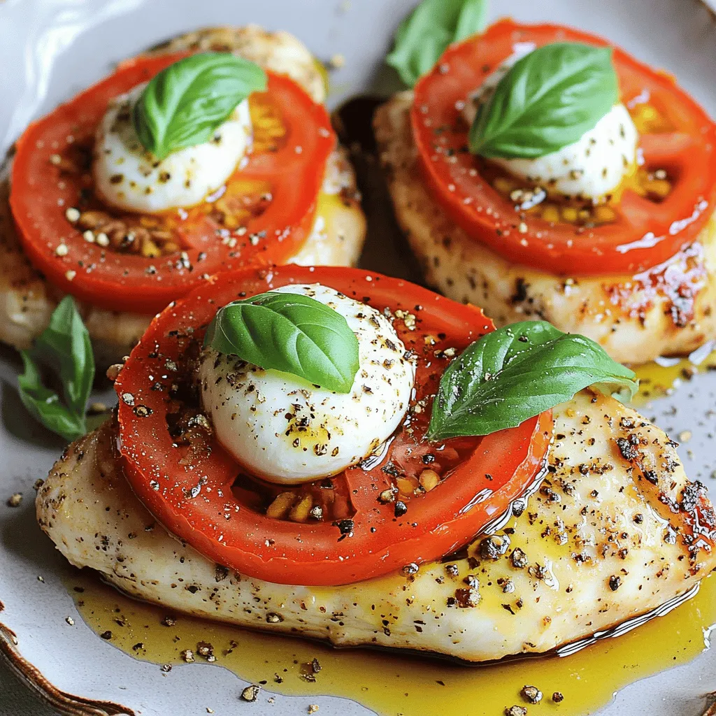 Das klassische Caprese-Hühnchen ist einfach und voller Geschmack. Es verbindet zarte Hähnchenbrust mit frischen Tomaten und Mozzarella. Diese Kombination ist nicht nur lecker, sondern auch sehr gesund. Du kannst es schnell zubereiten und es sieht toll aus auf dem Tisch.
