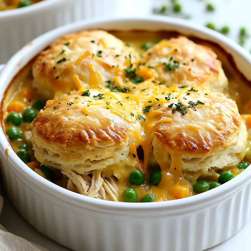 Red Lobster Biscuit Chicken Pot Pie schmackhafte Speise