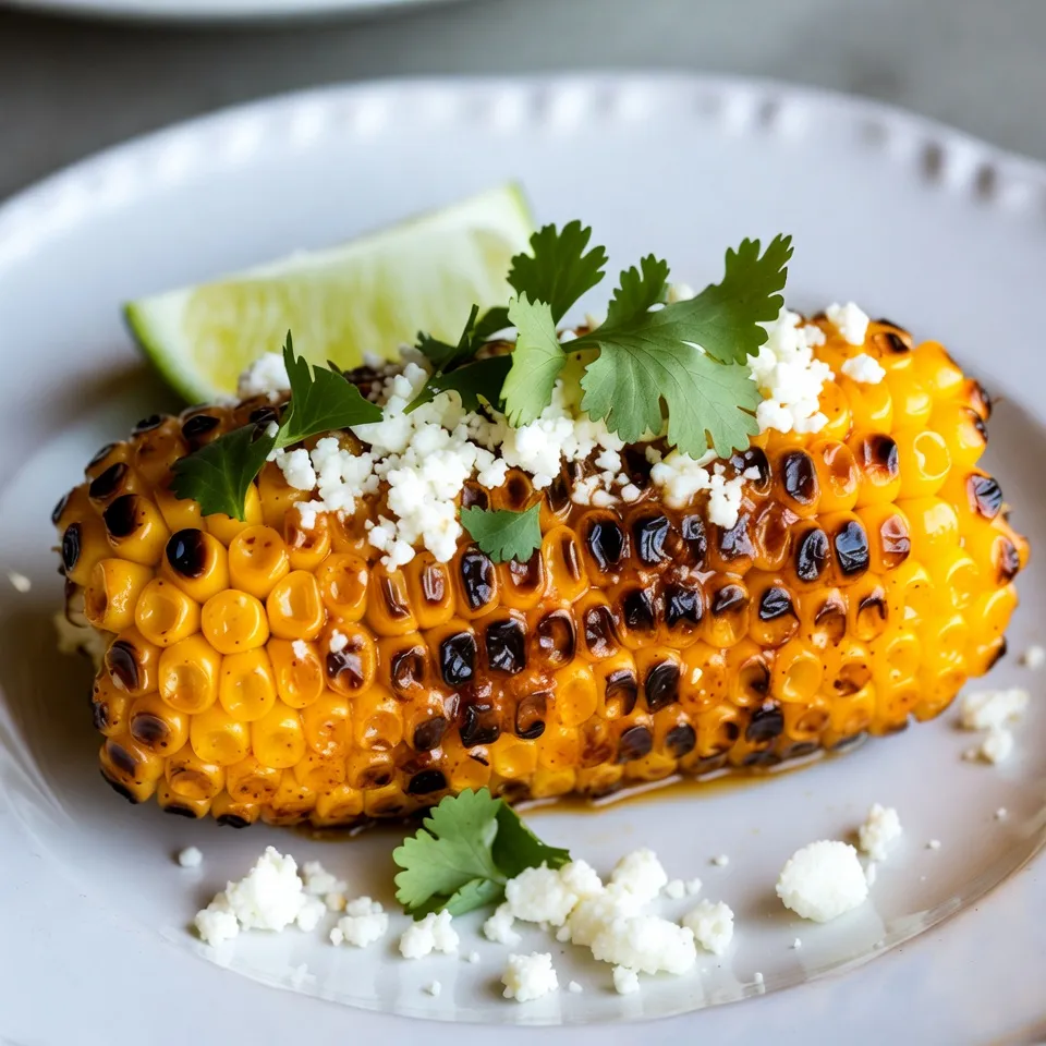 Chili Lime Gegrillter Mais mit kräftigem Geschmack
