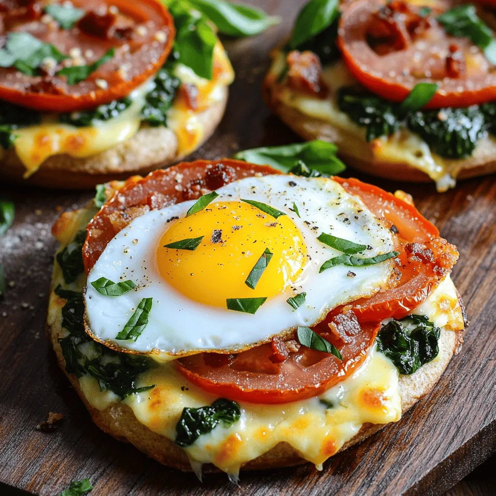 Englische Muffin Frühstücks-Pizza Genuss für jeden Tag