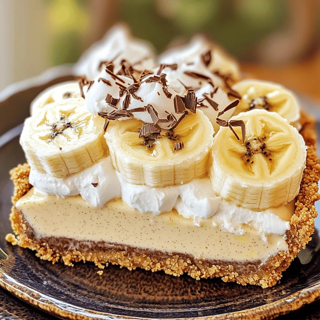 Leckere No Bake Banana Cream Pies Einfaches Dessert