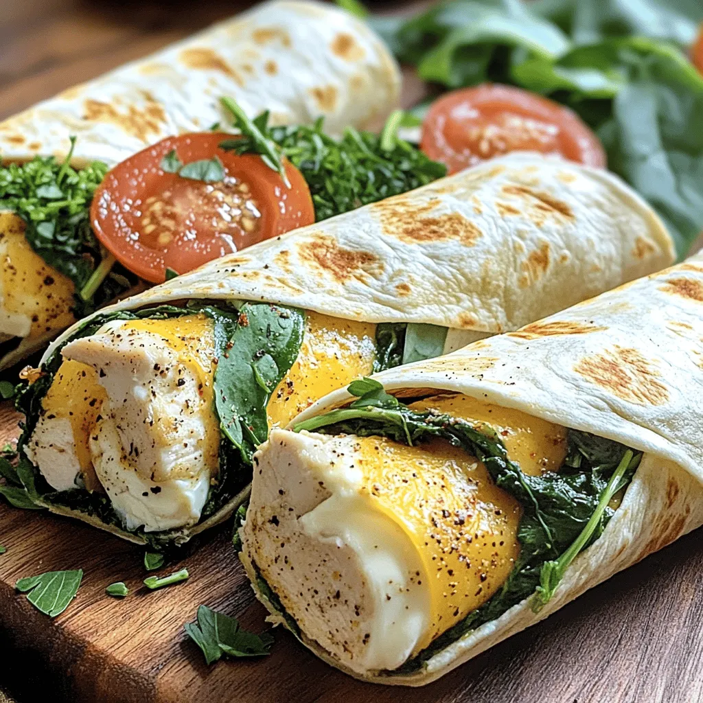 Die Hauptzutaten für Cheesy Garlic Chicken Wraps sind einfach und frisch. Hier ist, was du brauchst: