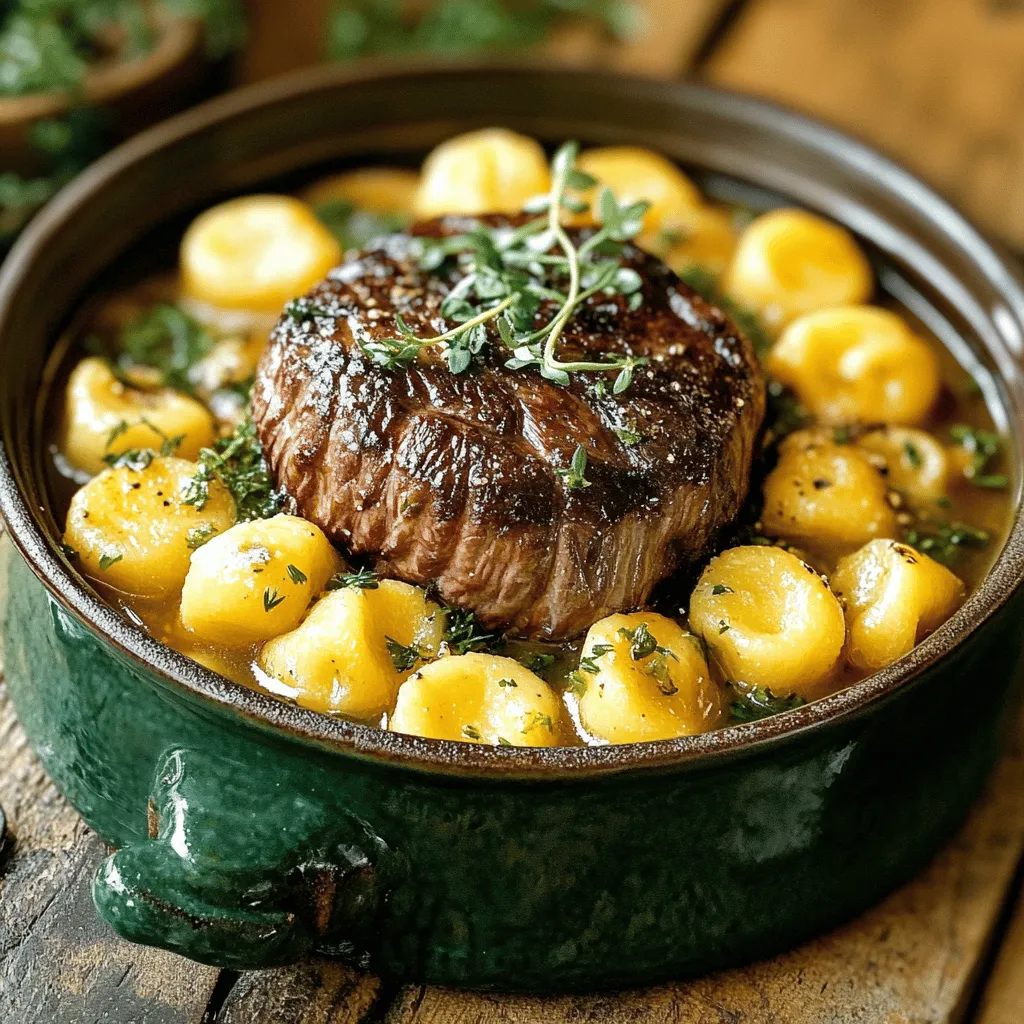 Um einen herzhaften Kartoffelgnocchi-Rindfleisch-Eintopf zuzubereiten, brauchst du frische Zutaten. Hier sind die notwendigen Zutaten: