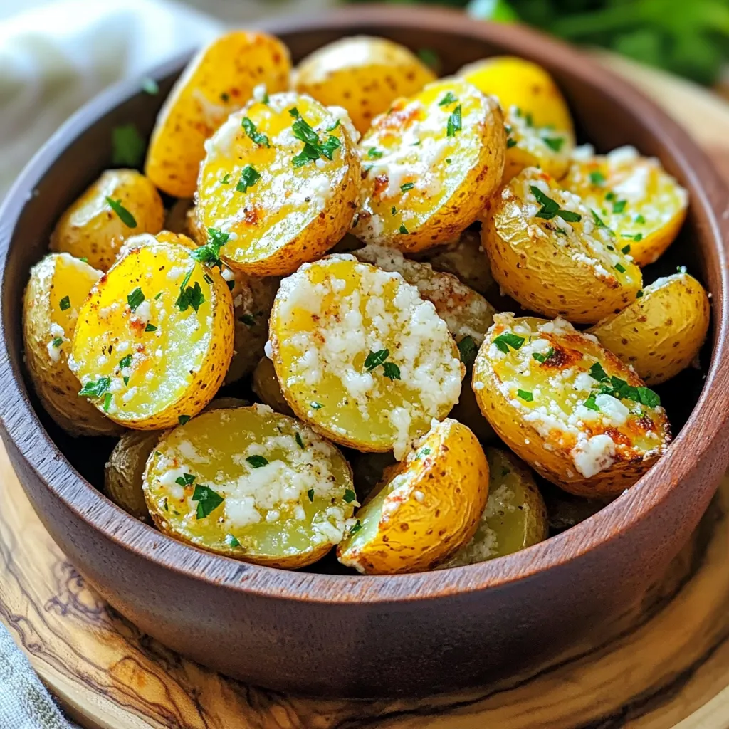 Air Fryer Garlic Parmesan Potatoes Perfekte Beilage