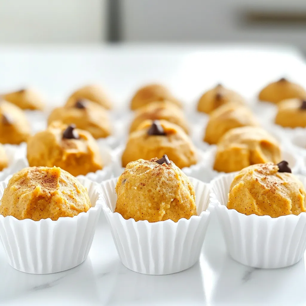 No Bake Pumpkin Cookie Dough Bites Einfach und Lecker