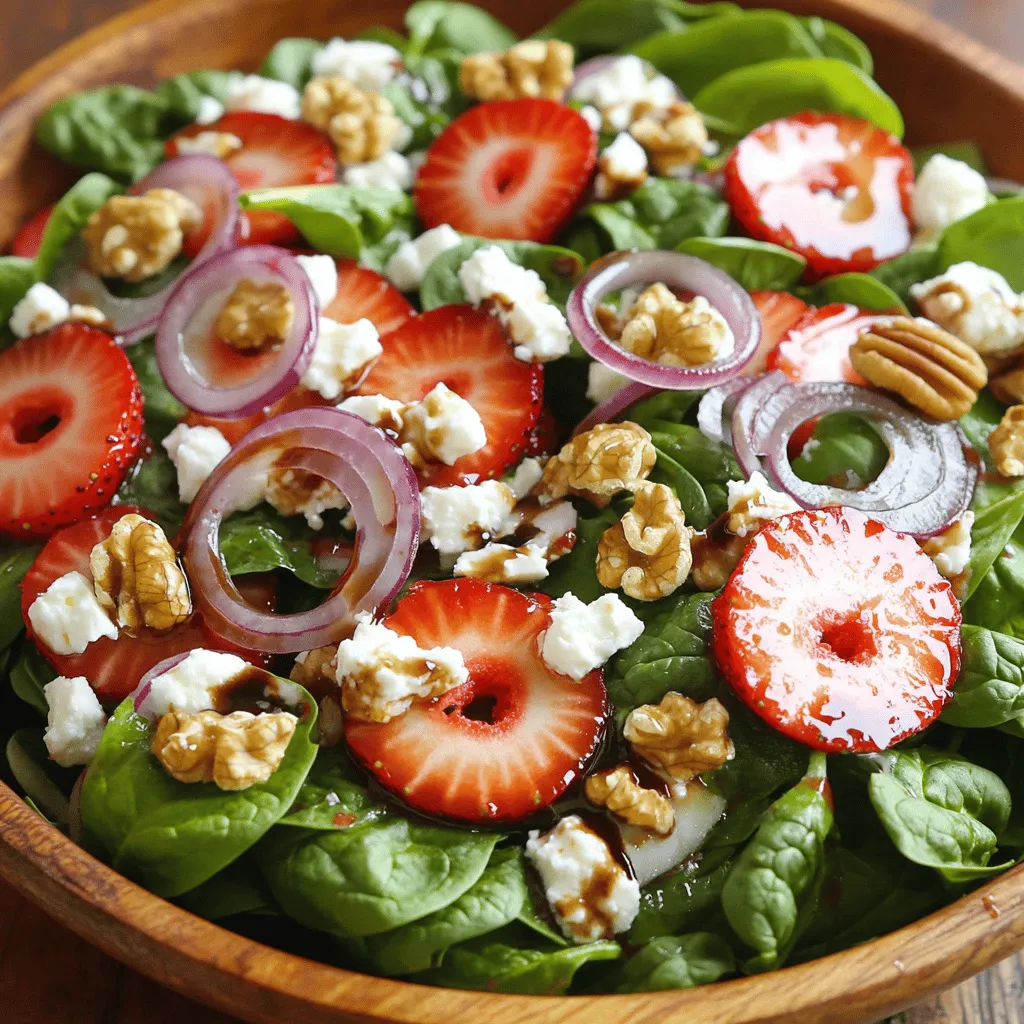 Strawberry Spinach Salad Frisch und Gesund Genießen