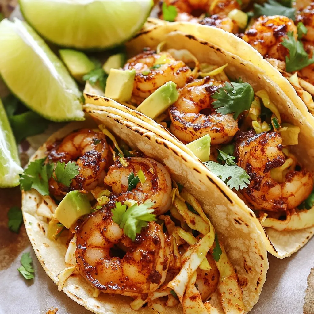 Chipotle Lime Shrimp Tacos Frisch und Schmackhaft