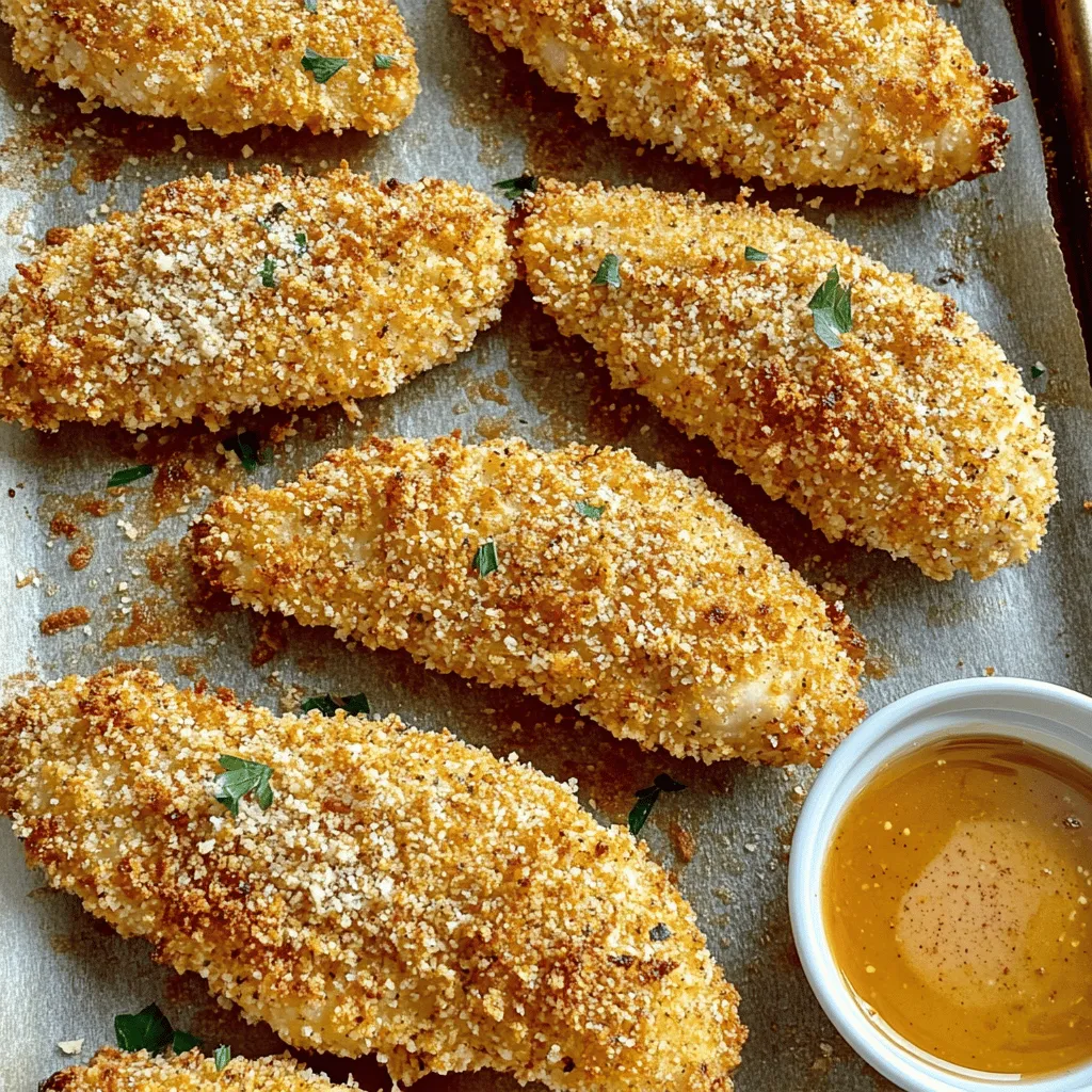 Knusprige Baked Chicken Tenders Einfaches Rezept