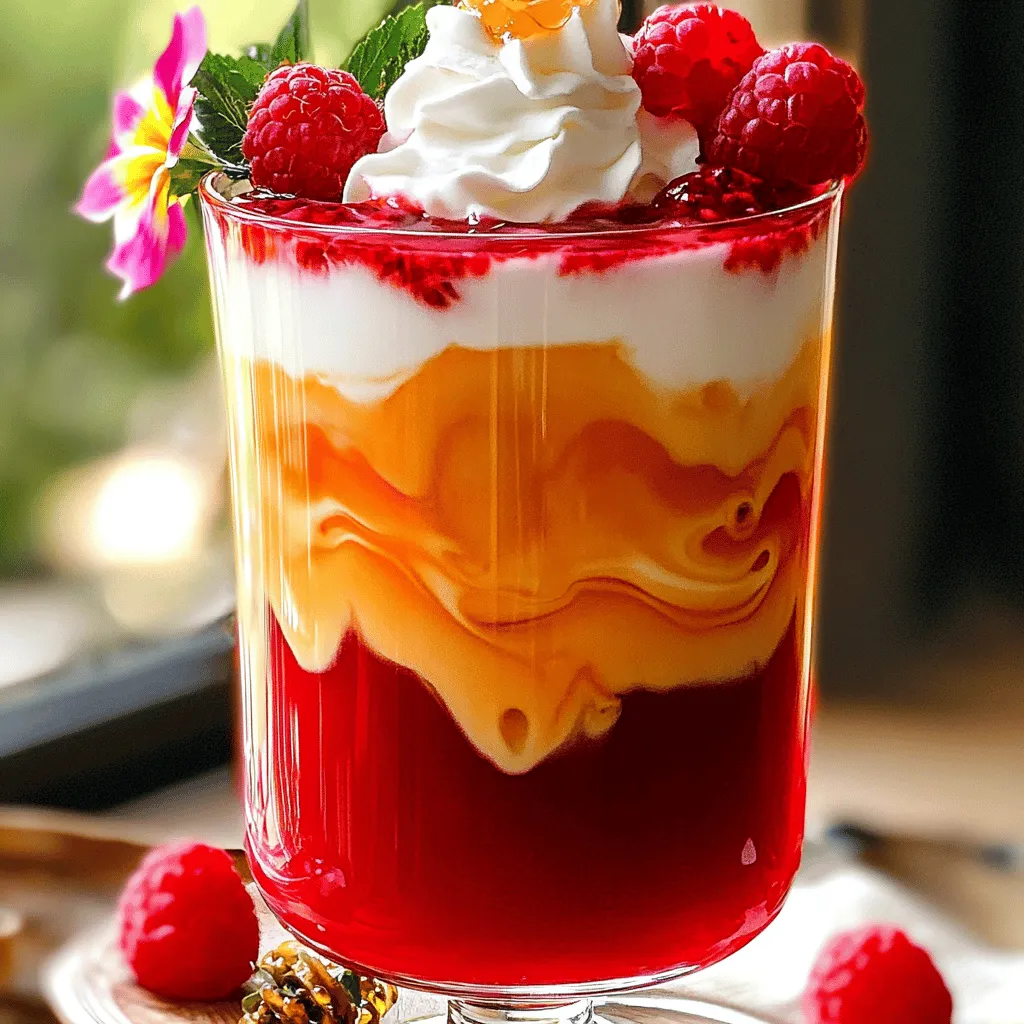 Köstlicher Raspberry Hibiscus Latte für den Genuss