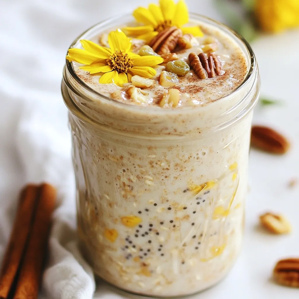 Zimtschnecken Overnight Oats Lecker und Einfach Rezept
