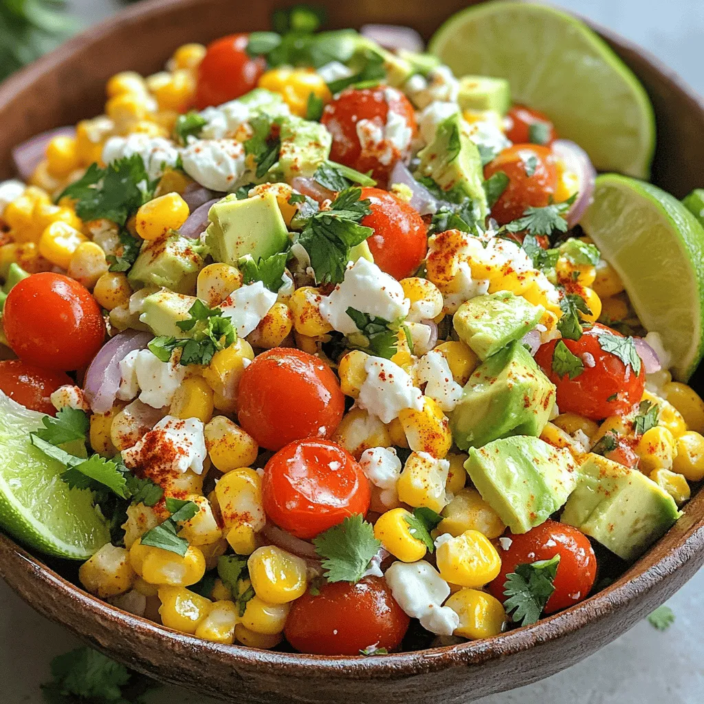 Mexican Street Corn Salad Frisch und Einfach Zubereiten