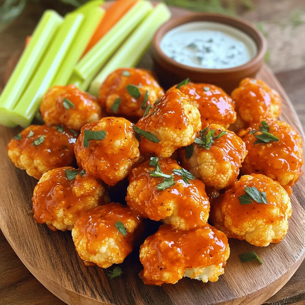 Buffalo Cauliflower Bites Knusprig und Köstlich Genießen