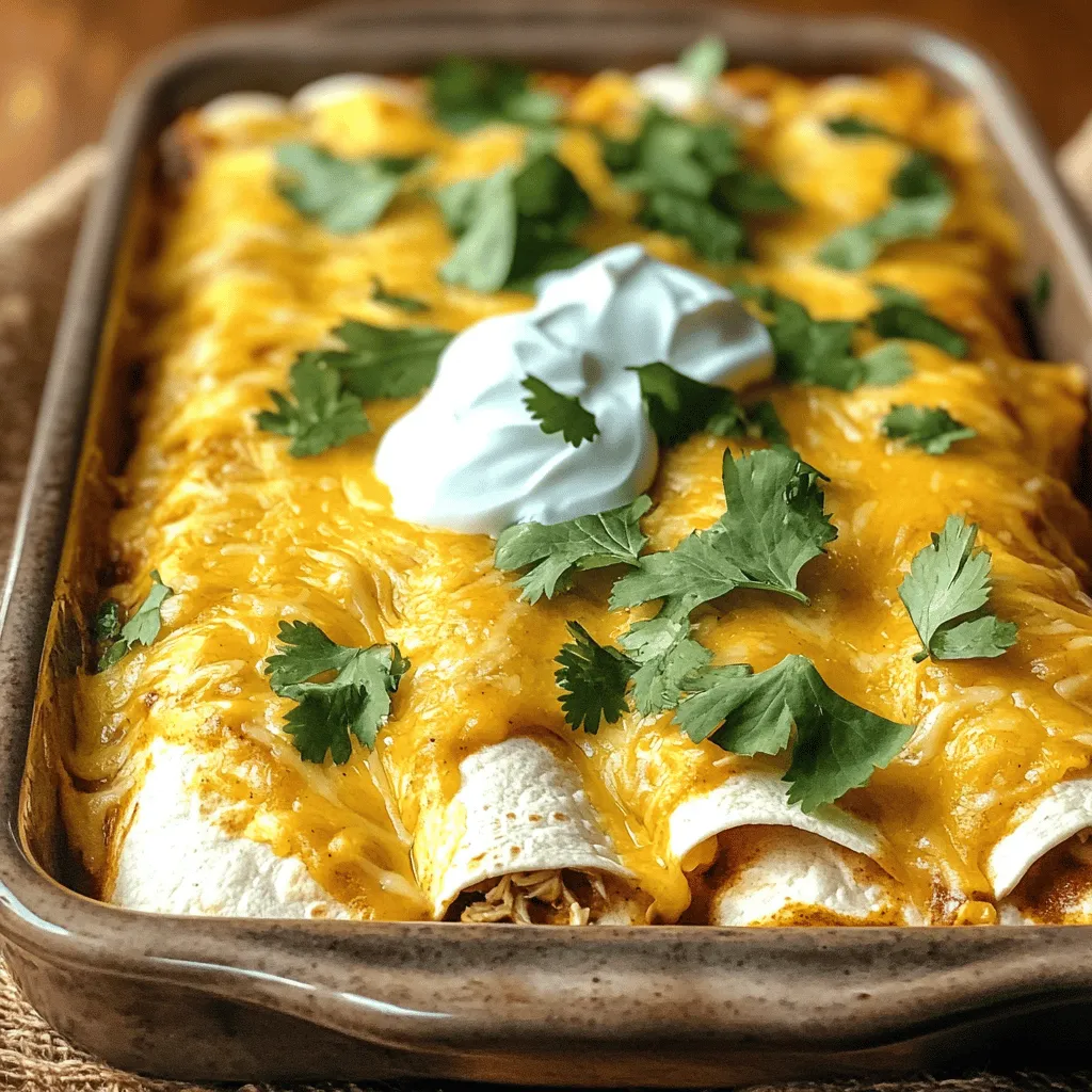 Classic Chicken Enchiladas Einfach und Lecker Kochen