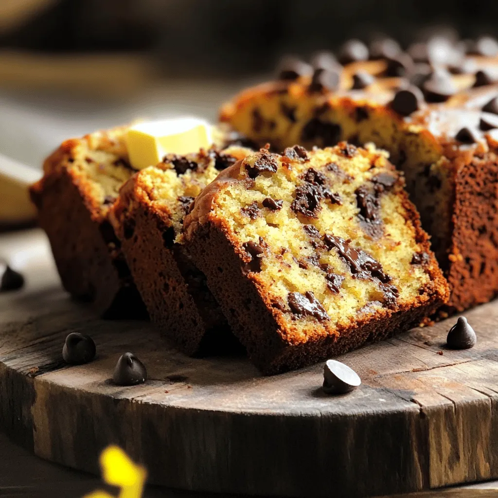 Schmackhaftes Chocolate Chip Banana Bread Einfaches Rezept