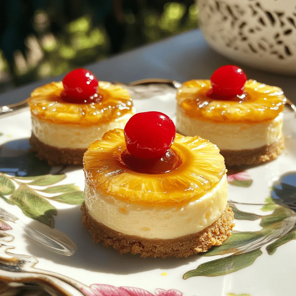 Um diese leckeren Mini-Ananas-Upside-Down-Käsekuchen zu machen, brauchst du einige einfache Zutaten: