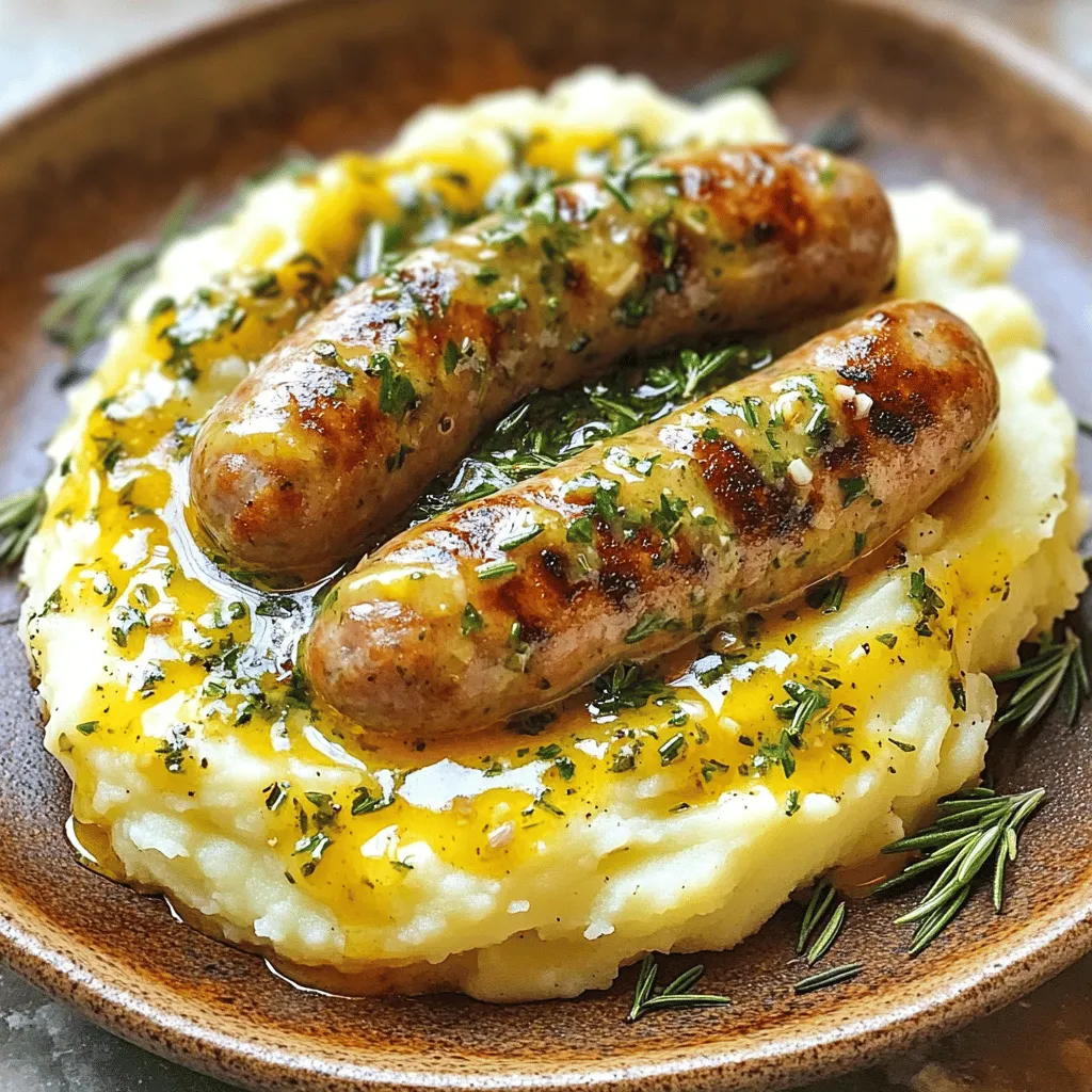 Simple Bangers and Mash Köstlicher Komfortgenuss