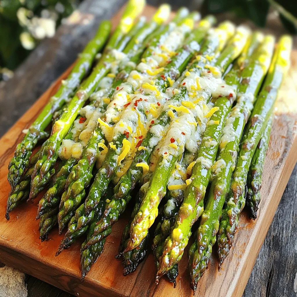 Garlic Parmesan Air Fryer Asparagus Schnelles Gericht