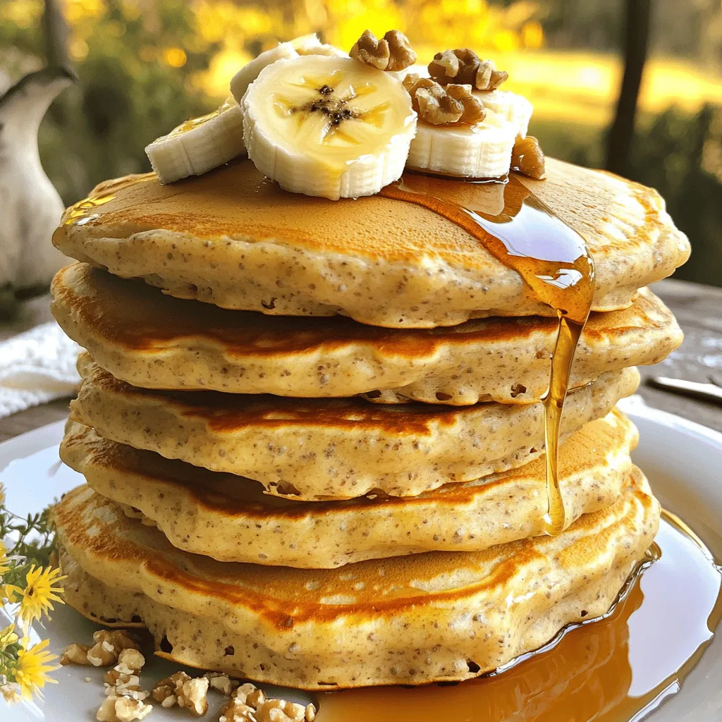 Banana Nut Protein Pancakes Gesunde Frühstücksoption