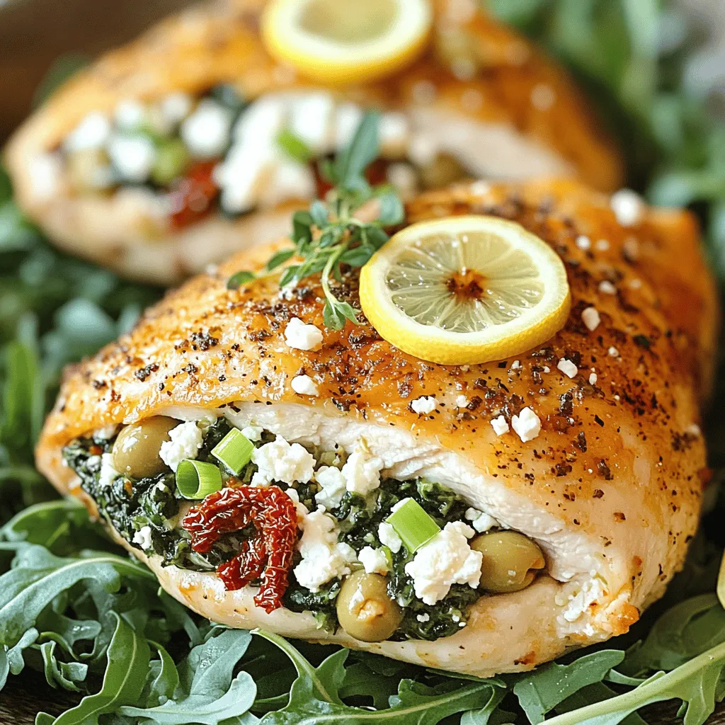Mediterranean Stuffed Chicken Breasts Einfache Rezeptidee