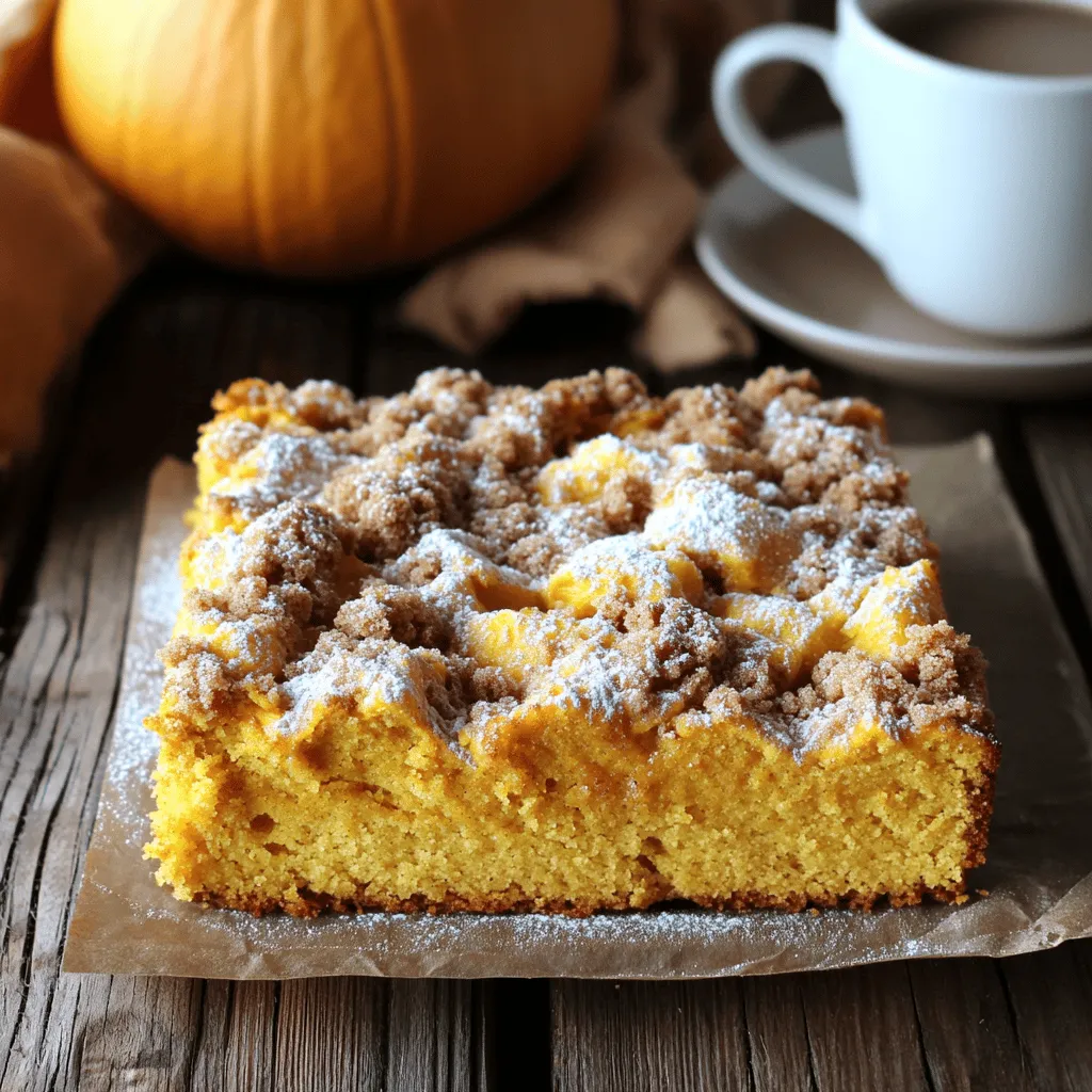 Bakery-Style Pumpkin Streusel Coffee Cake Rezept