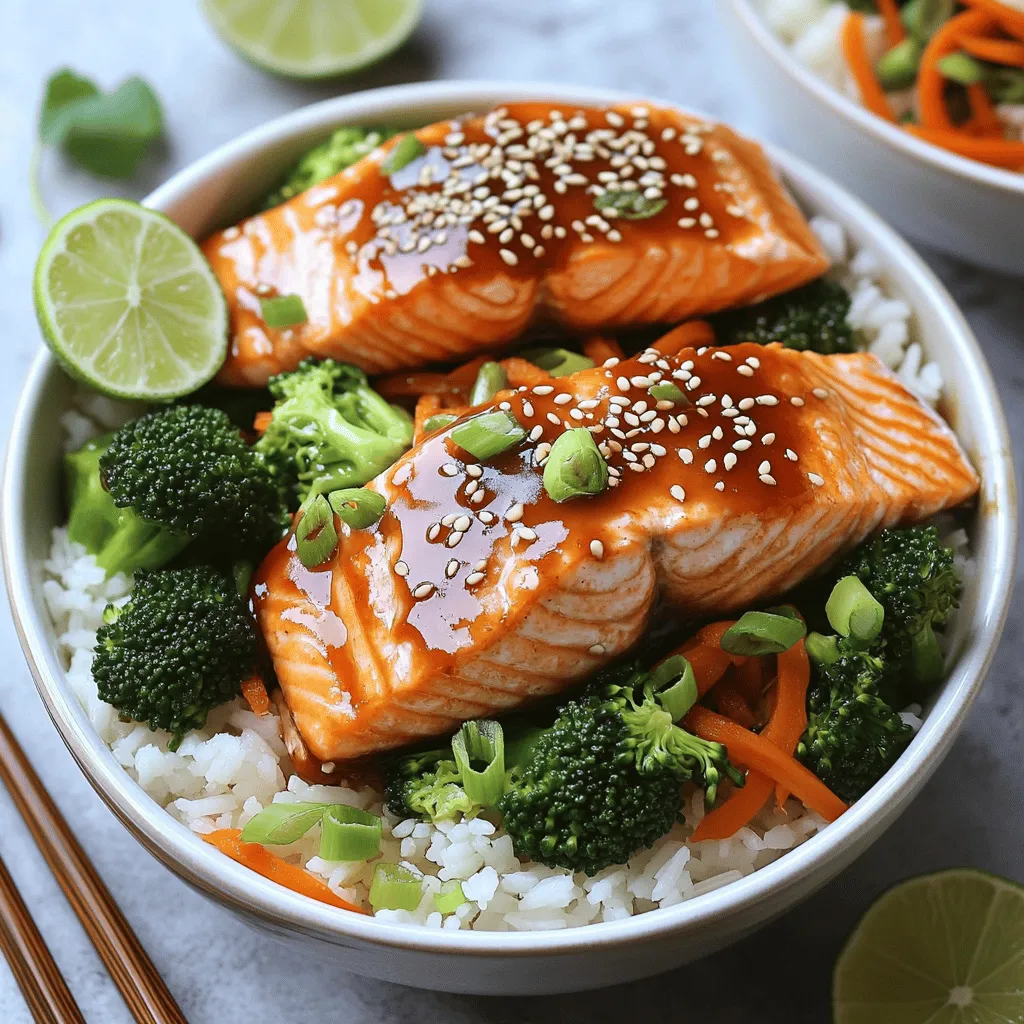 Teriyaki Salmon Rice Bowls Einfache und leckere Mahlzeit