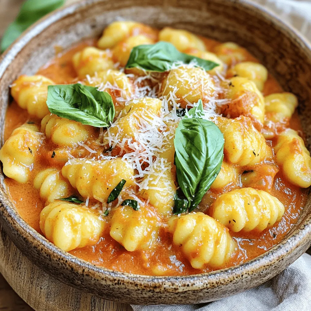 Cremige Tomaten-Basilikum-Gnocchi lecker zubereiten