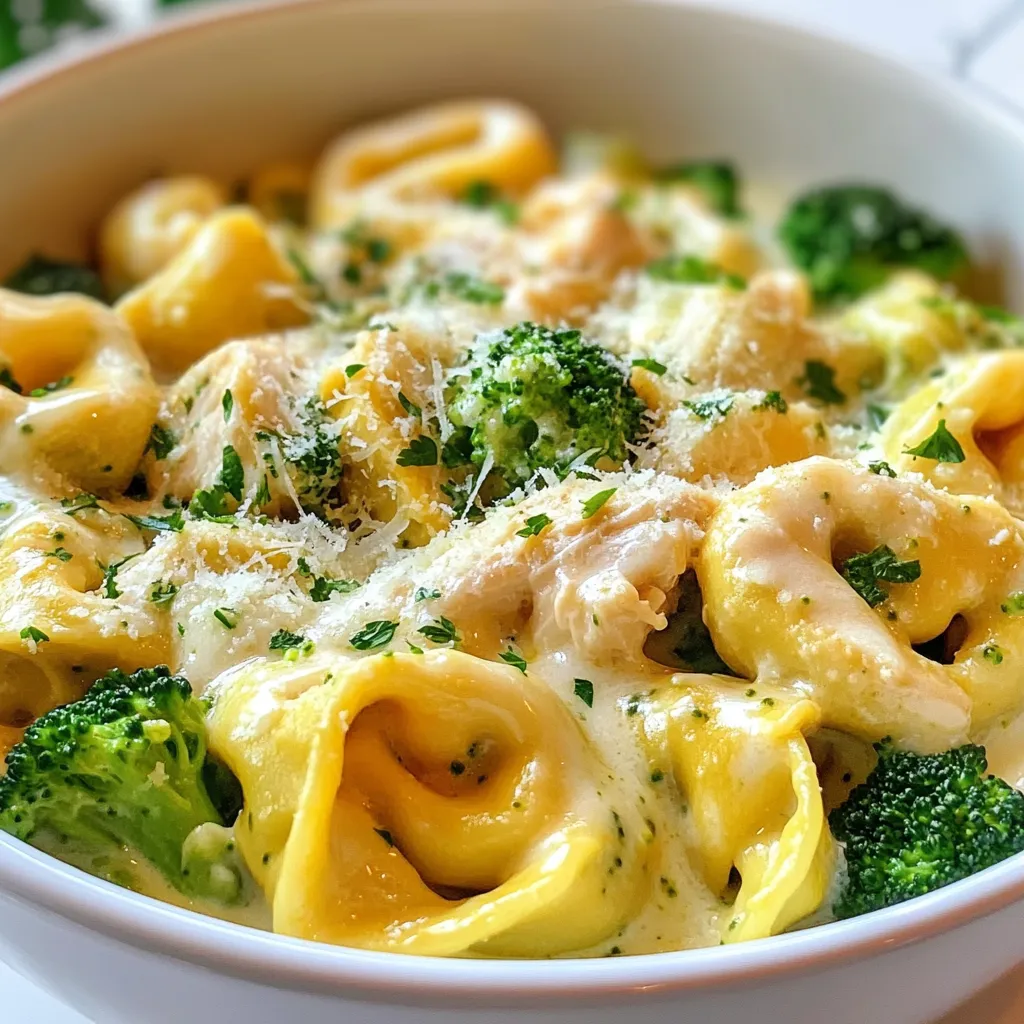 Cheesy Chicken Broccoli Tortellini Schnelles Rezept