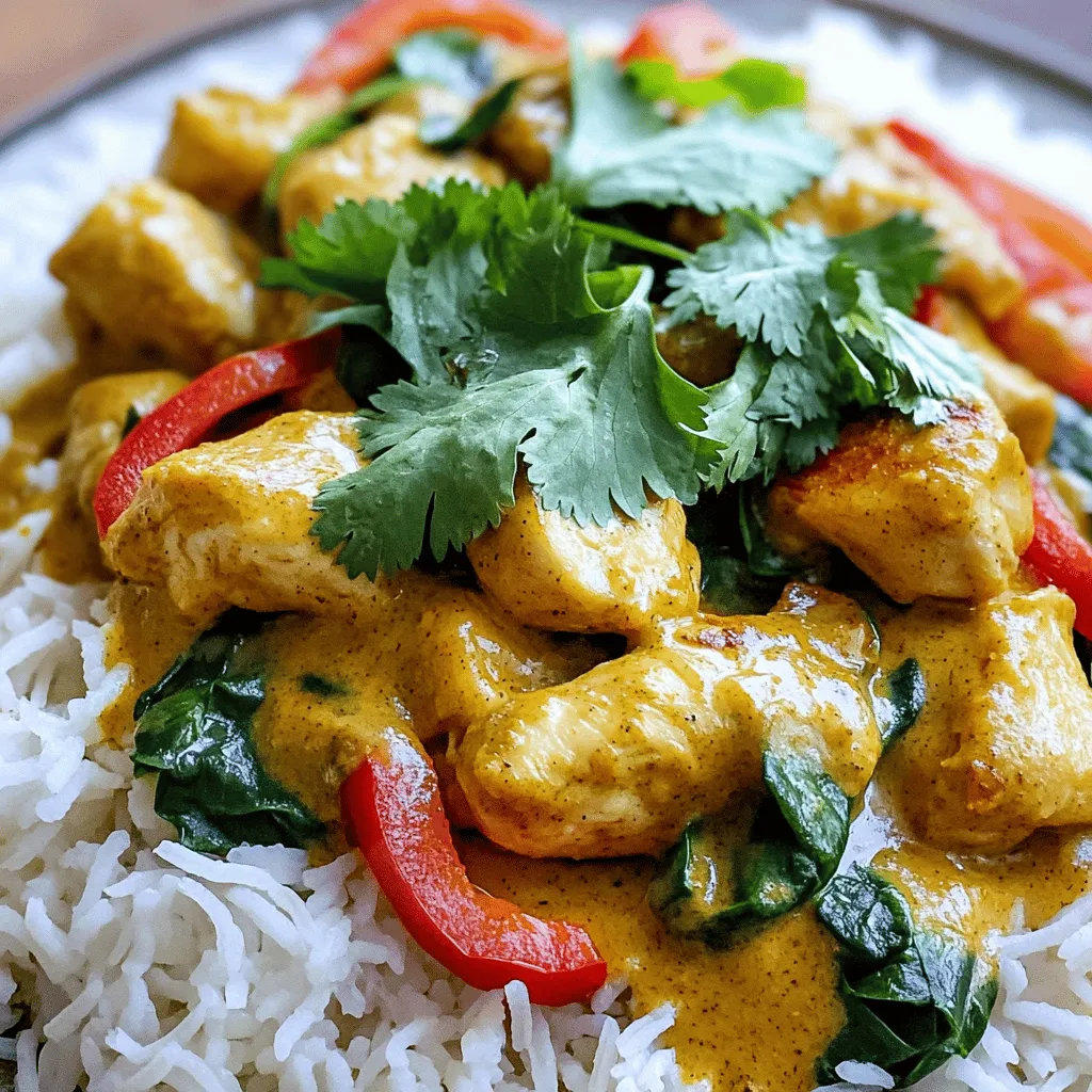 Kokos-Curry-Hühnchen Einfaches und schnelles Rezept