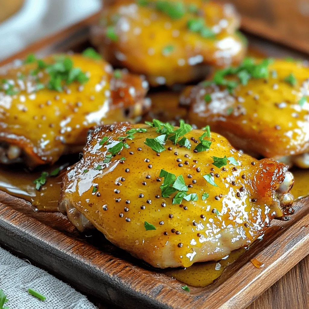 Honey Mustard Chicken Thighs Einfaches Rezept Genießen