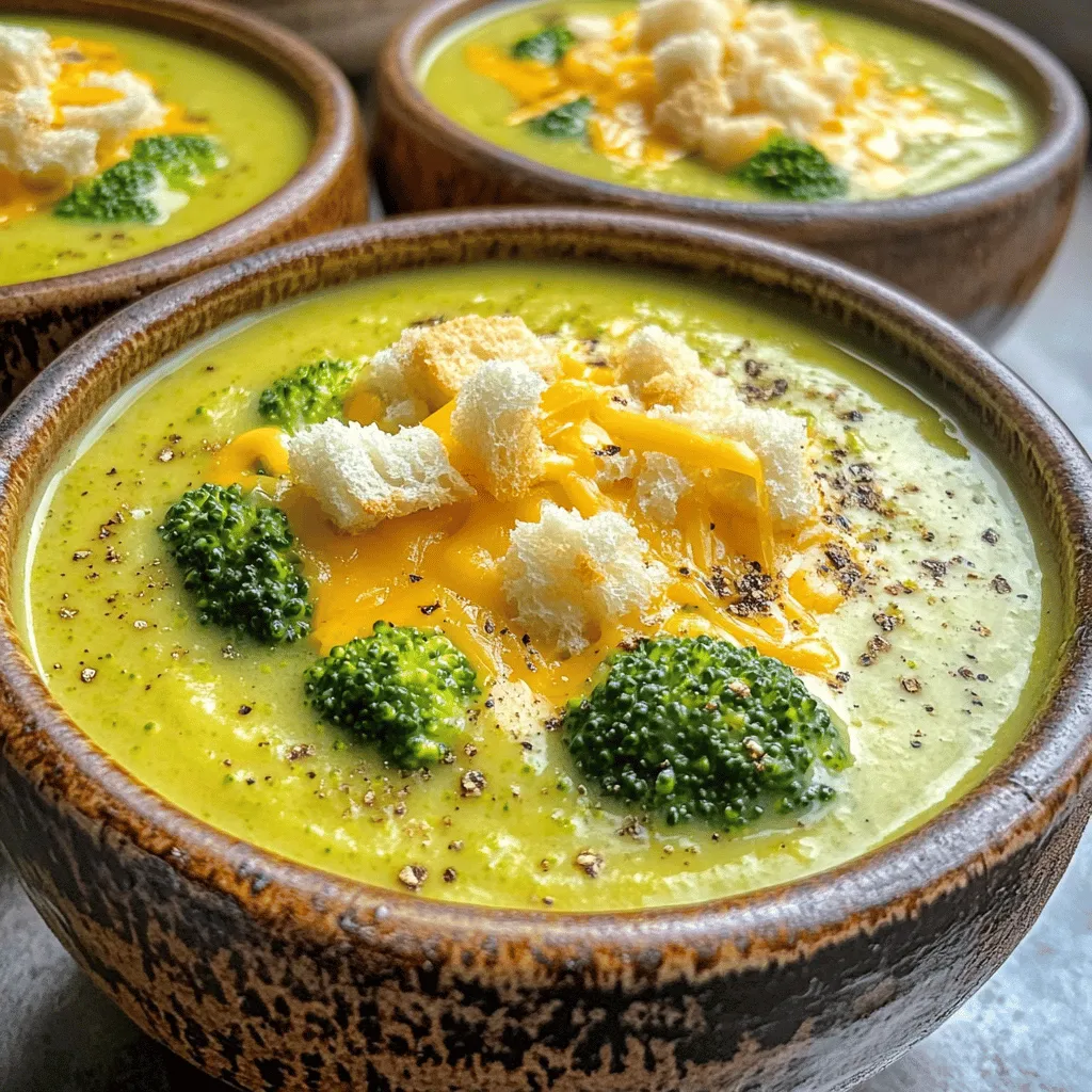 Einfach Brokkoli Cheddar Suppe Lecker und Schnell