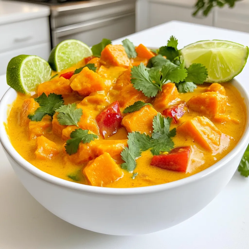 Süßkartoffel-Kokos-Curry Einfach und Lecker Kochen